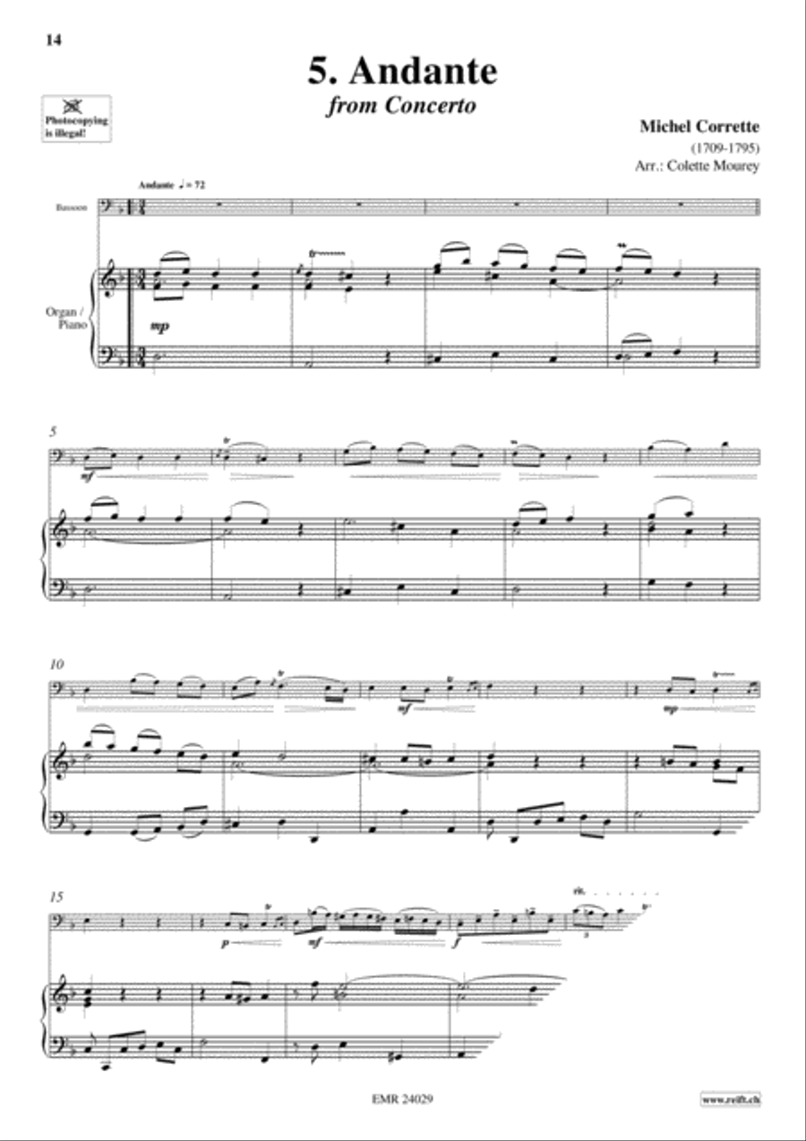 40 Greatest Baroque Hits Volume 1 Bassoon Solo scores gallery preview page 7