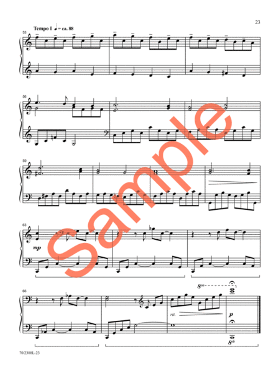 O God, Beyond All Praising Piano Solo scores gallery preview page 19