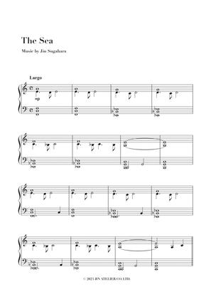 Slow & Spacious Piano Sheet Music "The Sea”