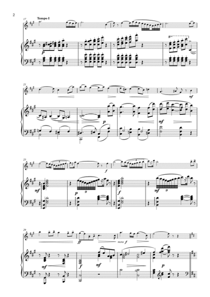Chant du Ménestrel, Op.71, by Alexander Glazunov - Transcribed for Violin (or Viola) and Piano image number null