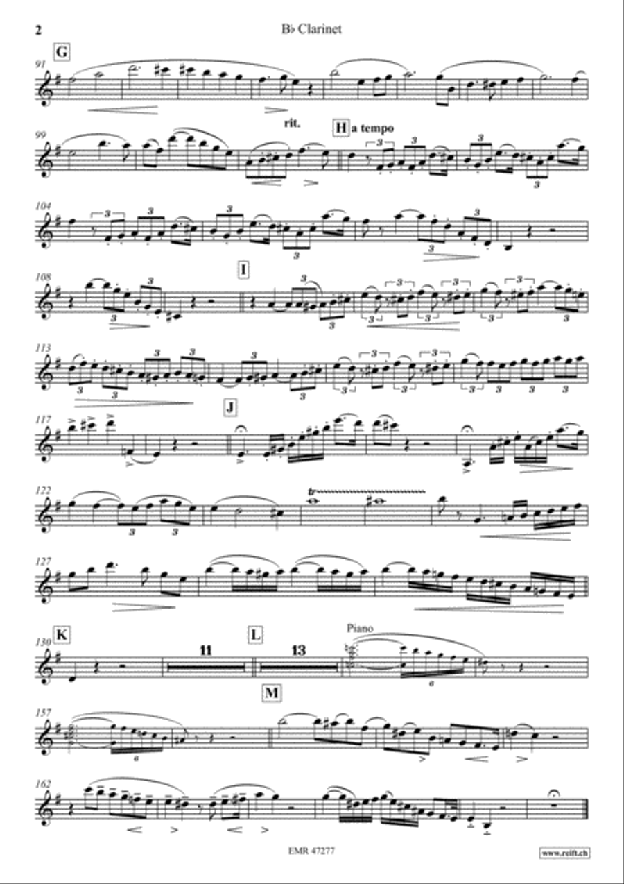 Concertino Clarinet Solo scores gallery preview page 3