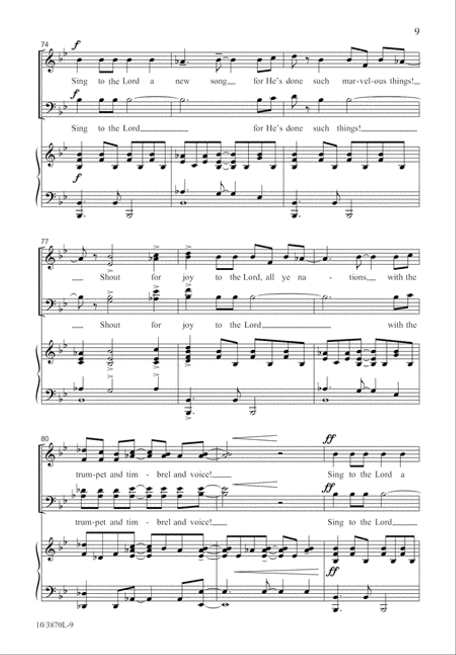 Sing a Jubilant Song 4-Part scores gallery preview page 10