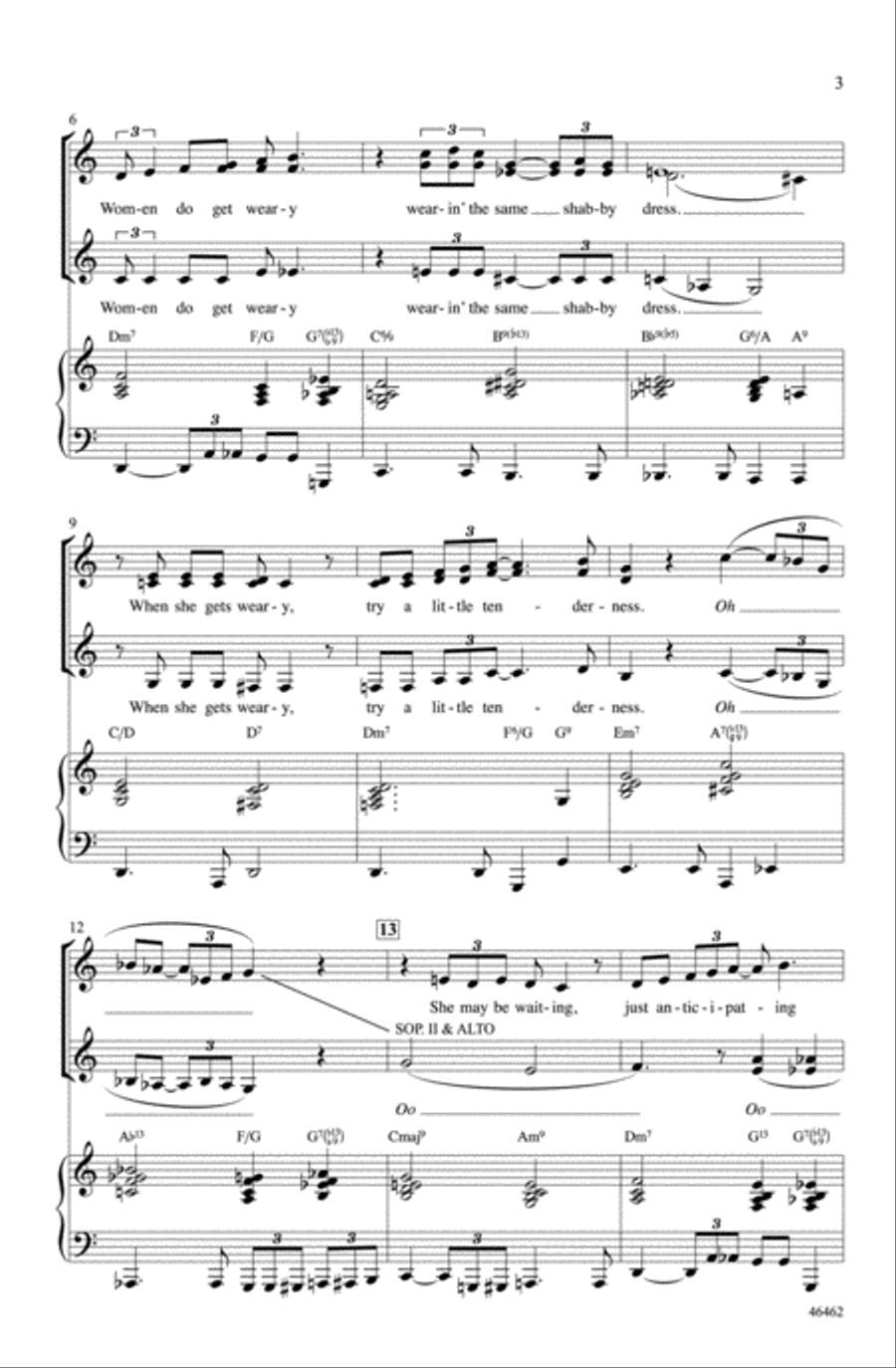 Try a Little Tenderness Choir scores gallery preview page 2