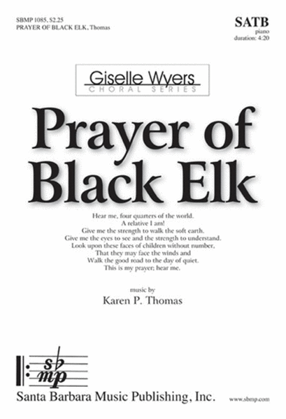 Prayer of Black Elk - SATB Octavo image number null