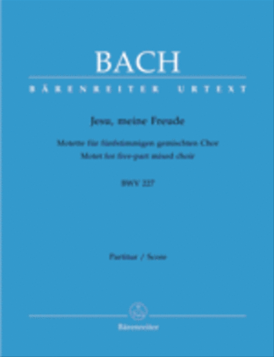 Jesu, meine Freude, BWV 227 Organ scores gallery preview page 1
