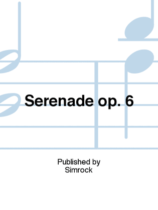 Book cover for Serenade op. 6