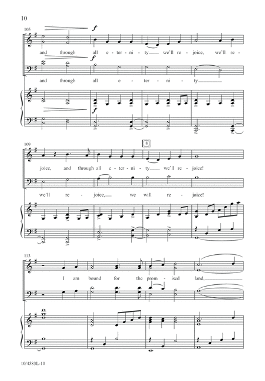 Saints Bound for Heaven Saints Bound for Heaven 4-Part scores gallery preview page 10