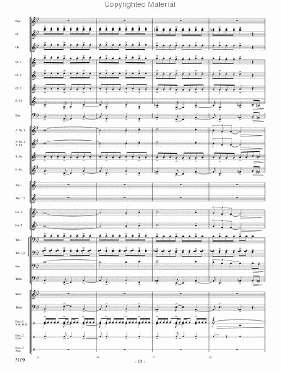 As If On Wings As If On Wings Concert Band scores gallery preview page 12