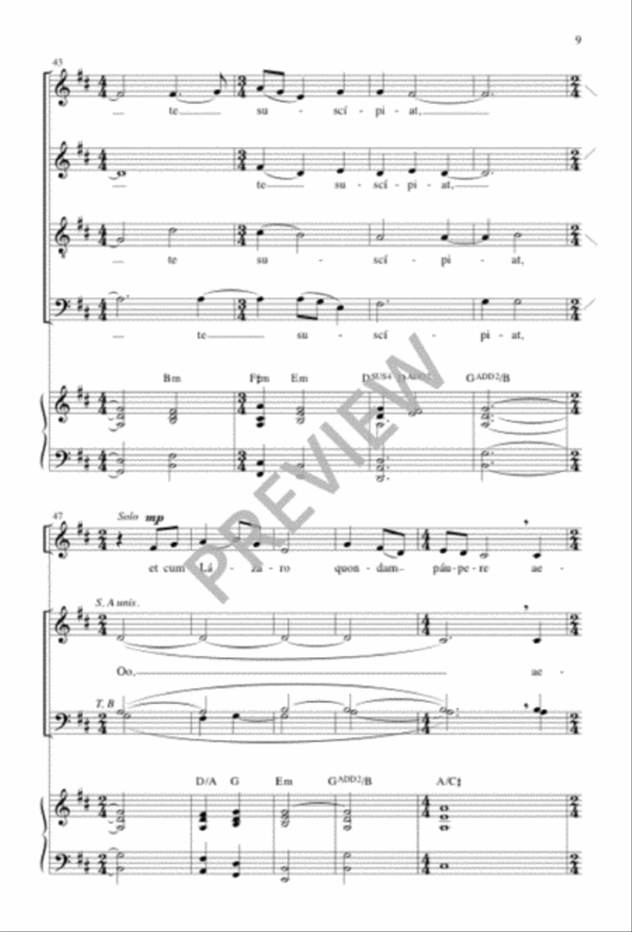 God Will Lead Us Home 4-Part scores gallery preview page 8