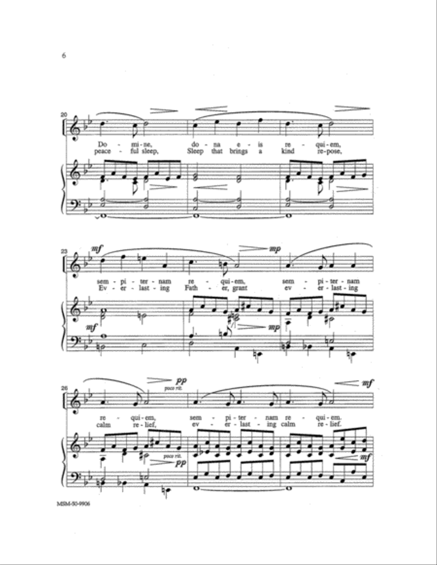 Pie Jesu Pie Jesu Unison Choir scores gallery preview page 3