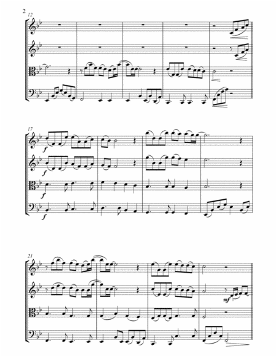 I Know Him So Well String Quartet scores gallery preview page 2