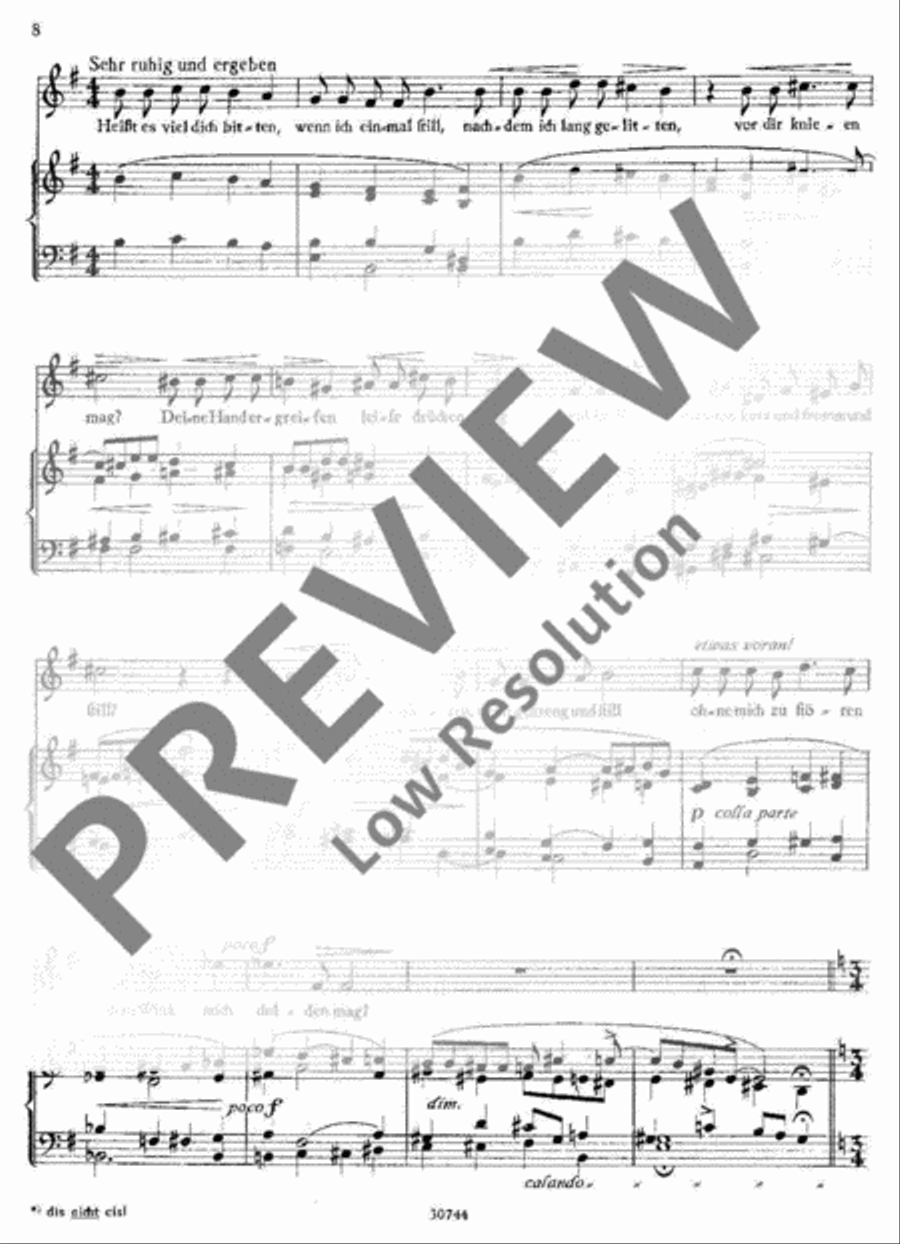Sänge eines fahrenden Spielmanns Voice Solo scores gallery preview page 9