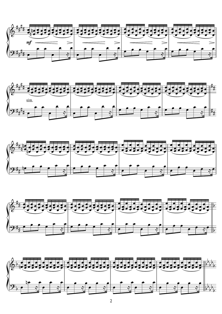 Enez Nein Piano Solo scores gallery preview page 2