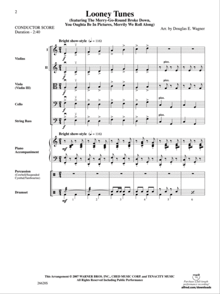 Looney Tunes String Orchestra scores gallery preview page 2