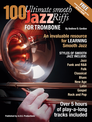 Book cover for 100 Ultimate Smooth Jazz Riffs for Trombone