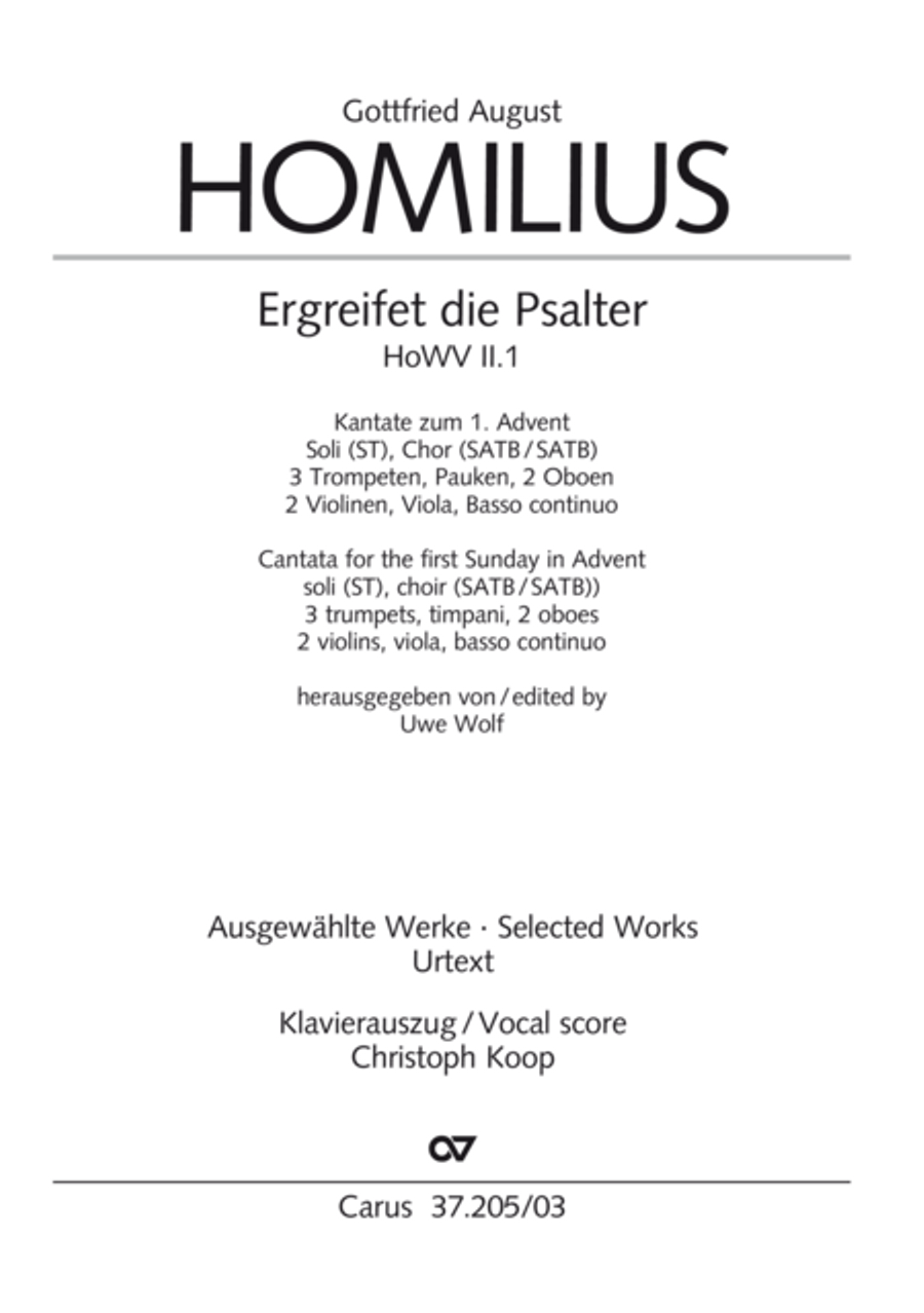 Ergreifet die Psalter, ihr christlichen Chore 4-Part scores gallery preview page 2