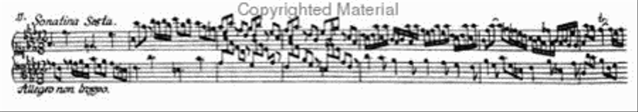 Clavier-Ubung (Part 3 - 6 sonatinas) Harpsichord scores gallery preview page 3