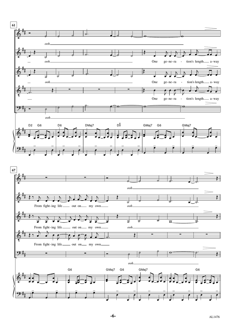 Stop This Train 4-Part scores gallery preview page 6