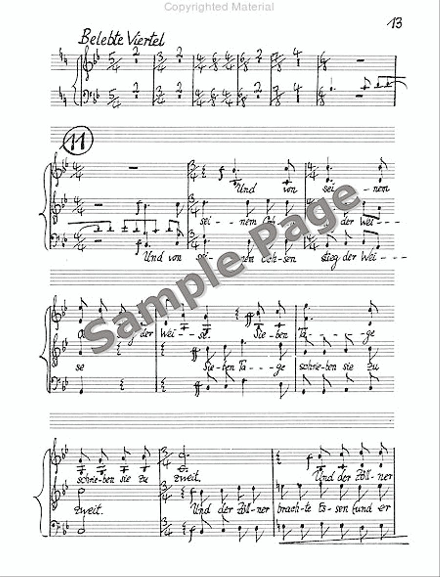 Legende Vom Weisen Score 4-Part scores gallery preview page 16