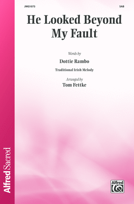Book cover for He Looked Beyond My Fault