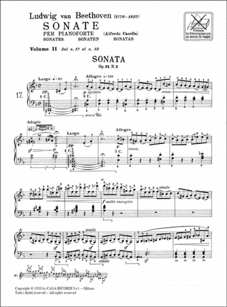 32 Sonate Per Pianoforte