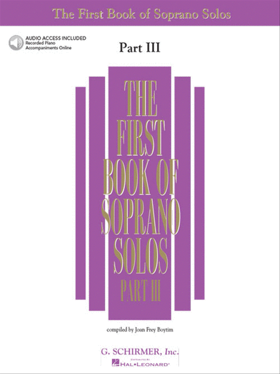 The First Book of Soprano Solos – Part III Soprano Voice scores gallery preview page 2