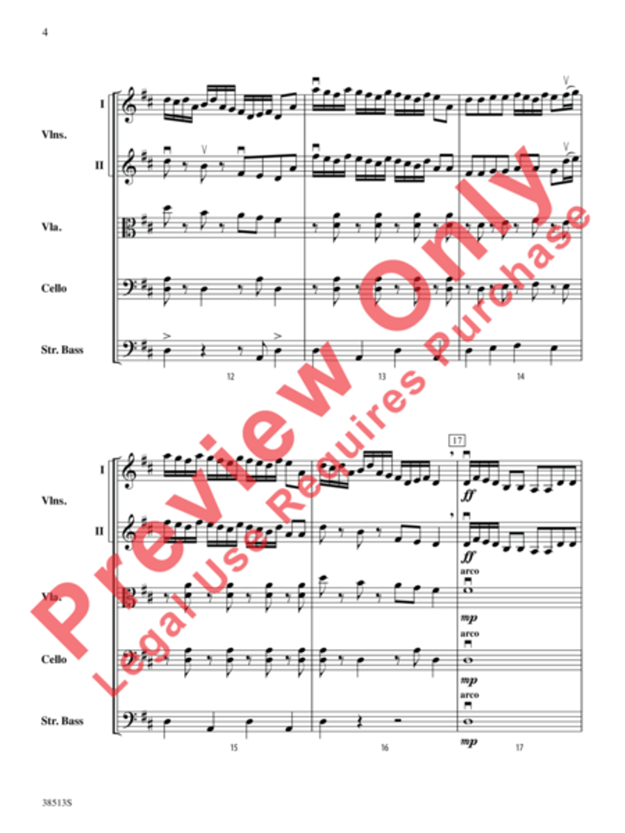 American Fiddle Triptych String Orchestra scores gallery preview page 5