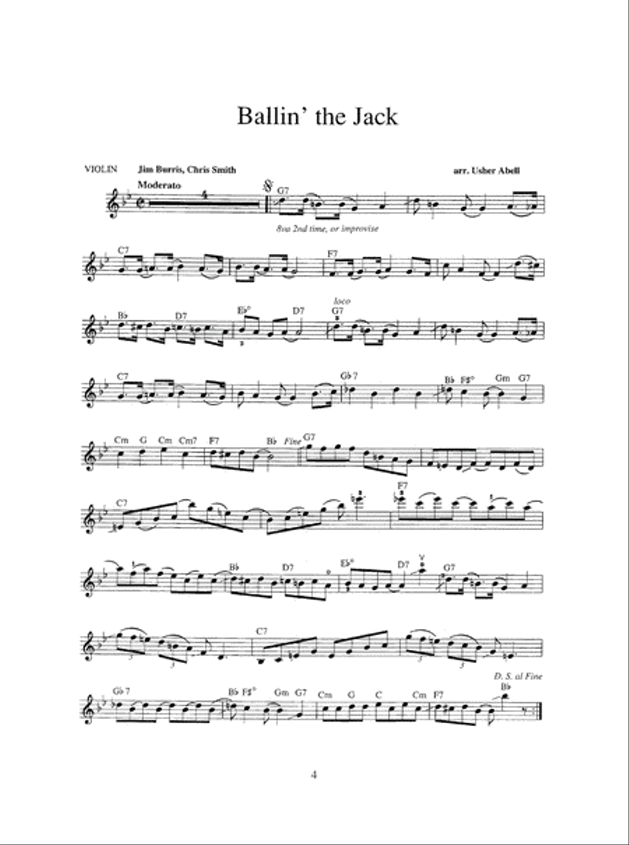 Jazz Violin Solos Violin Solo scores gallery preview page 5