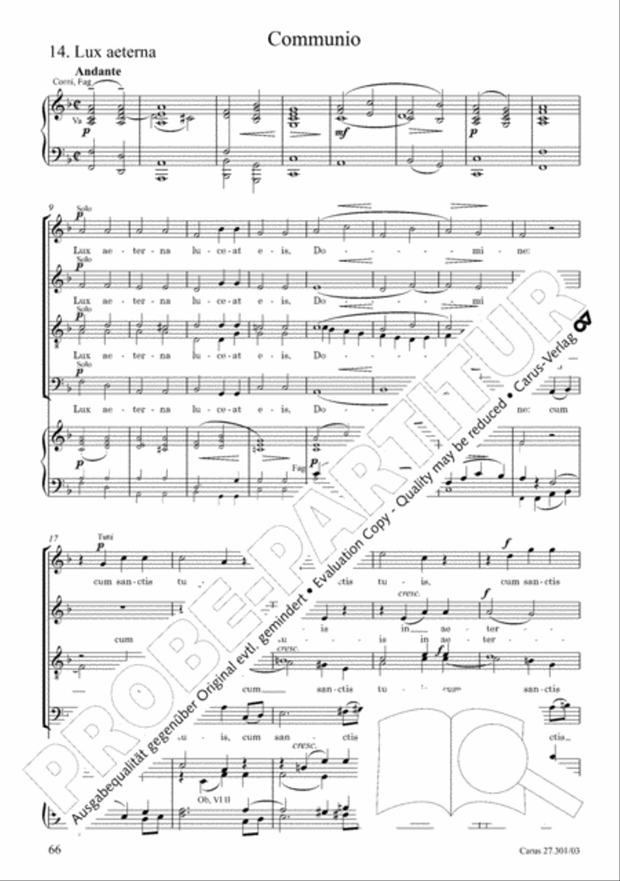 Requiem in F minor Requiem in F minor 4-Part scores gallery preview page 71