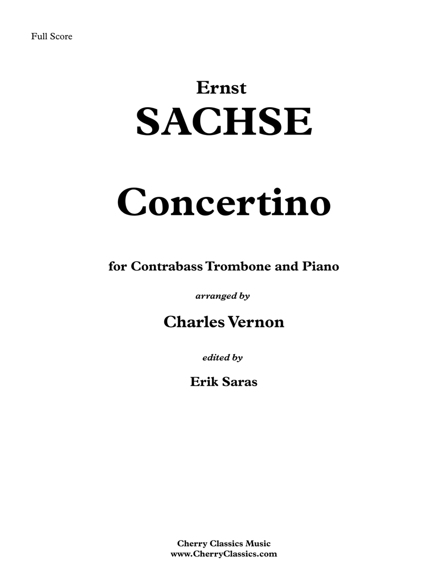 Ernst sachse store concertino trombone