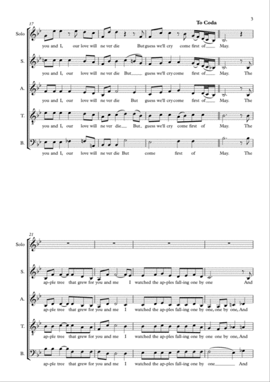 First Of May 4-Part scores gallery preview page 3