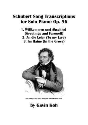 Book cover for Schubert Song Transcriptions for Solo Piano: Op. 56