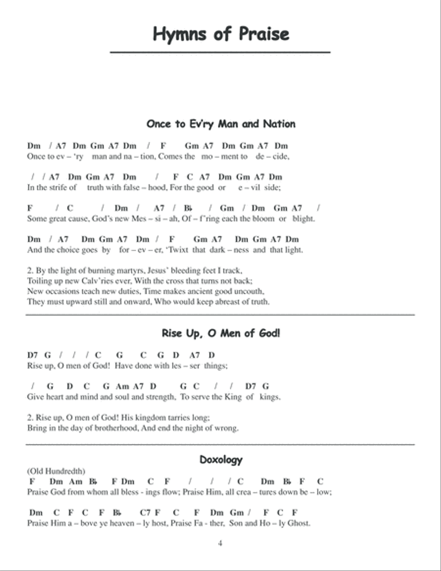 A Treasury of Hymns and Spirituals Piano scores gallery preview page 5