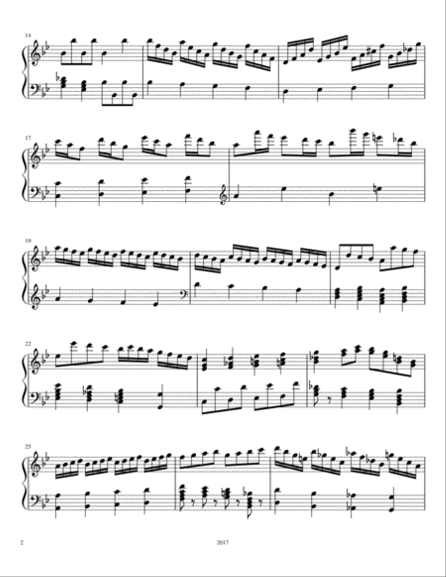 Cascade Falls Piano Solo scores gallery preview page 2