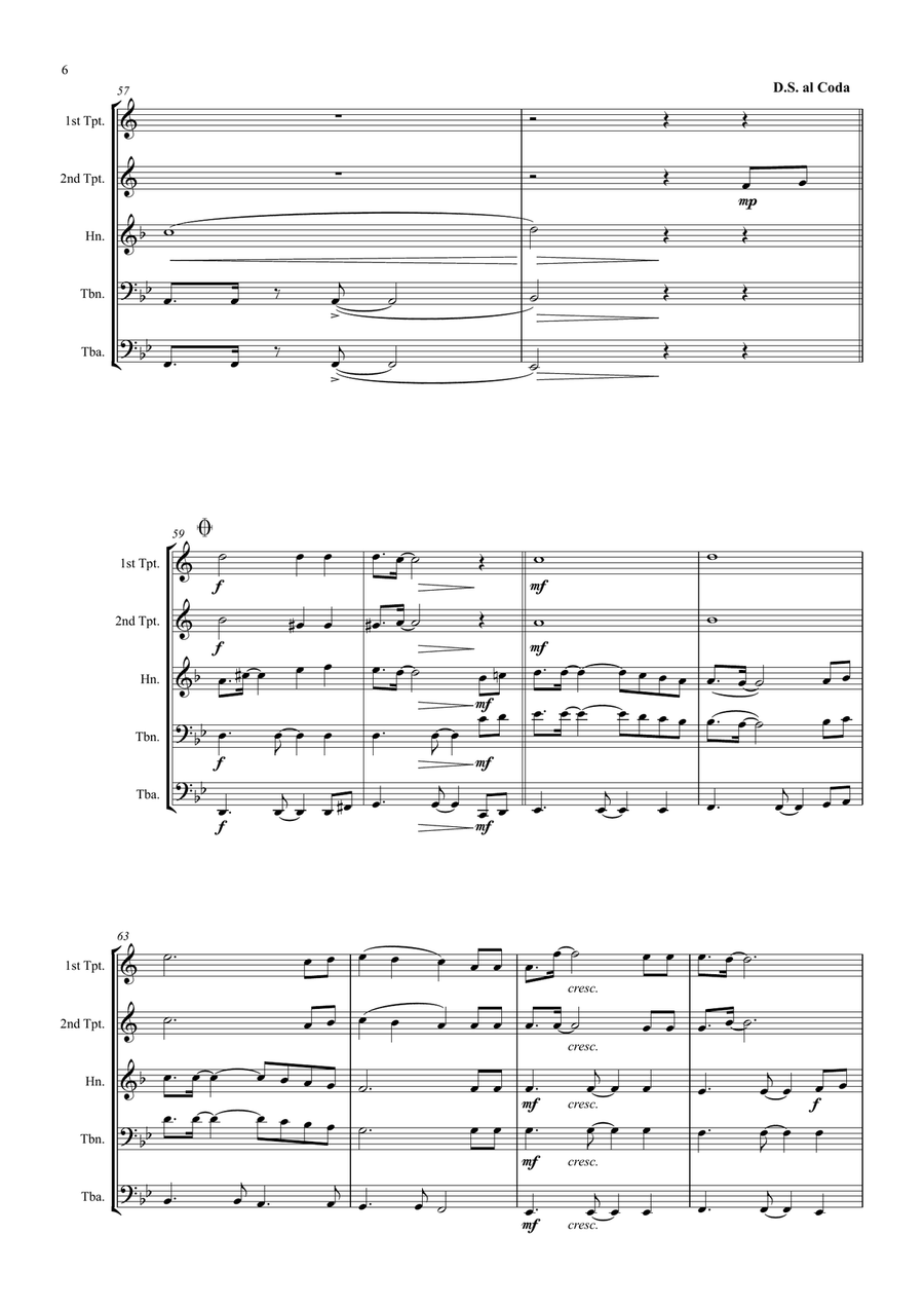 En Sang Av Rosor En Sang Av Rosor Brass Ensemble scores gallery preview page 6