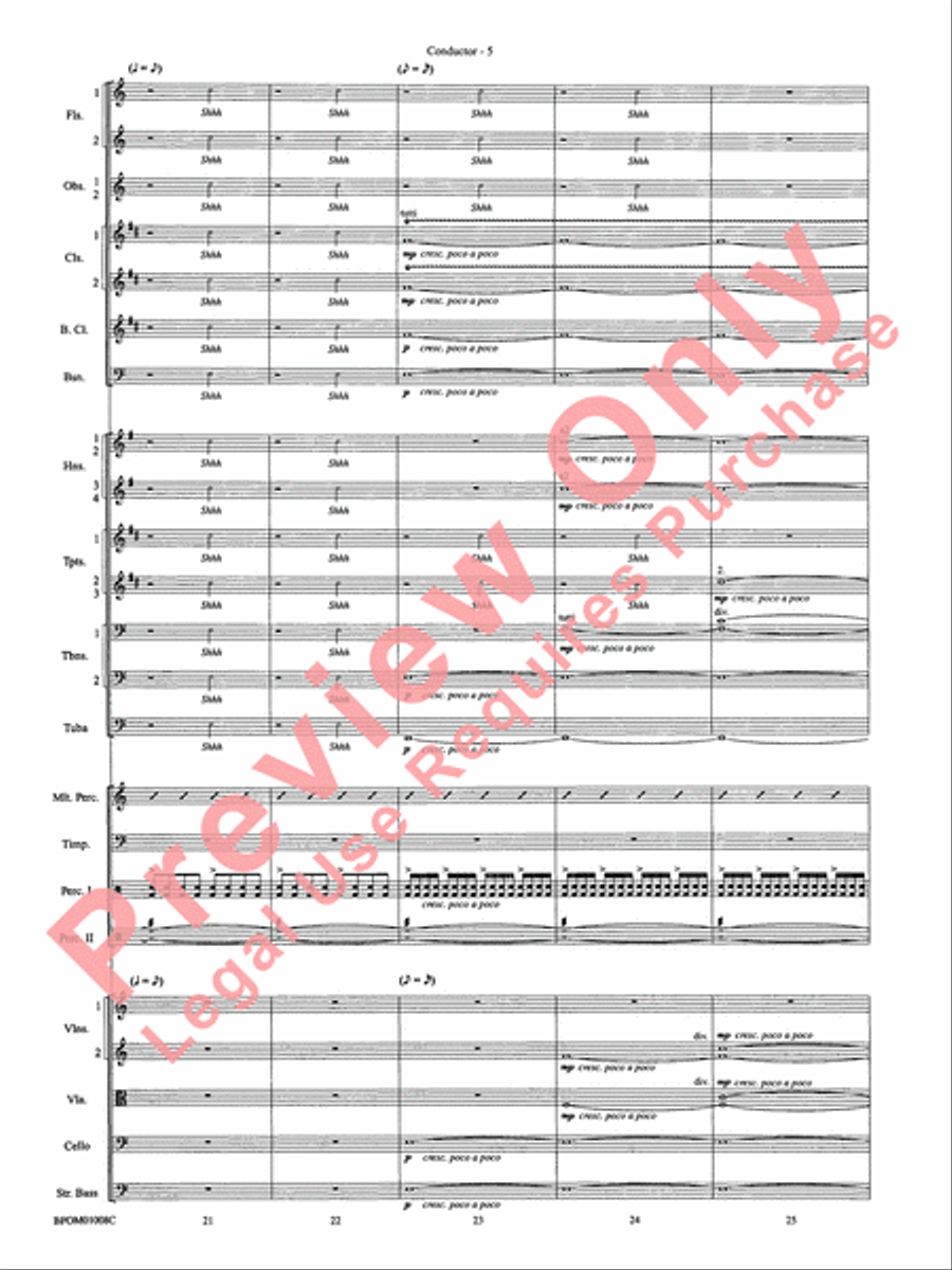 The Great Locomotive Chase Full Orchestra scores gallery preview page 12