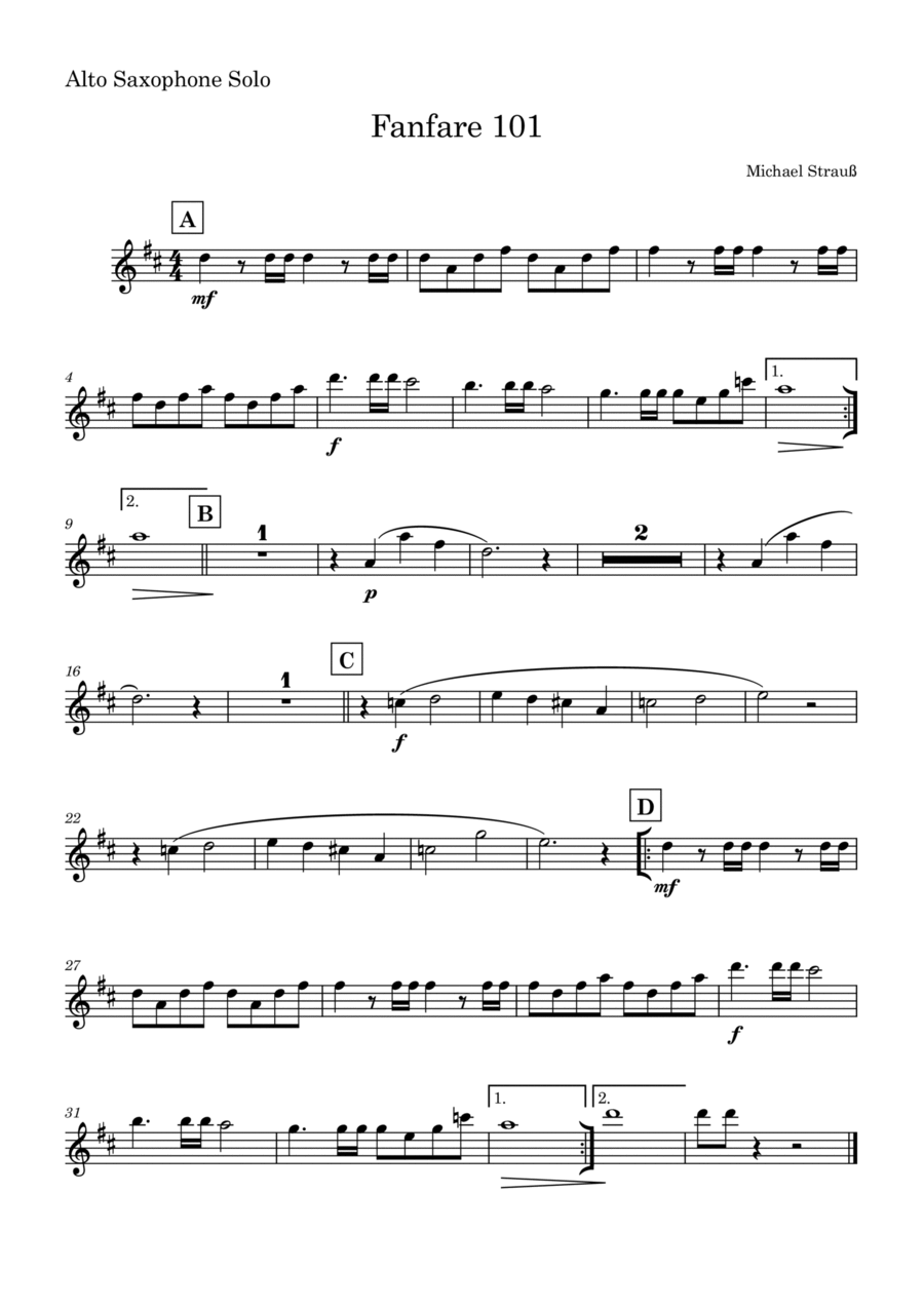 Fanfare 101 Fanfare 101 Chamber Music scores gallery preview page 1