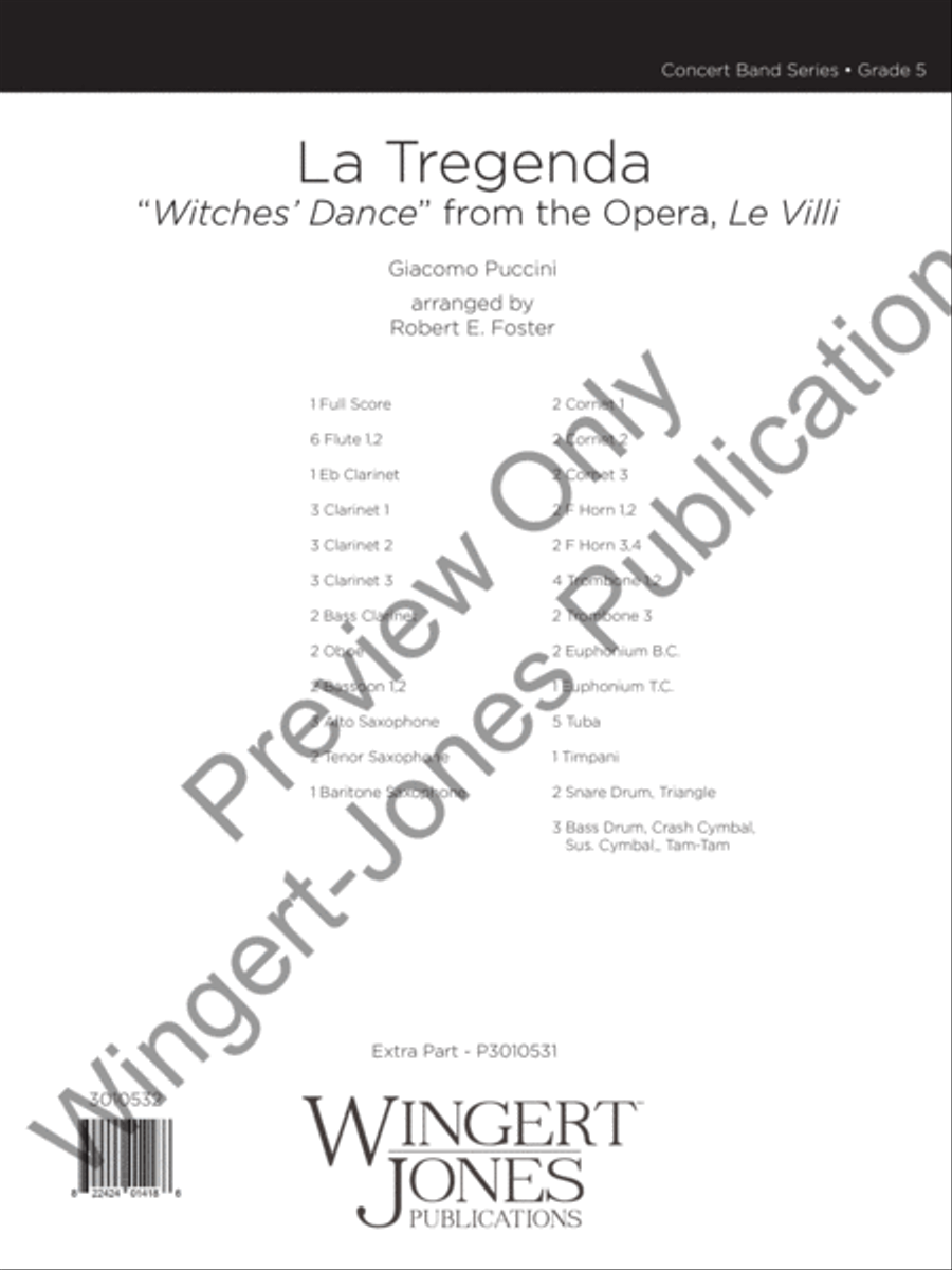 La Tregenda Concert Band scores gallery preview page 2