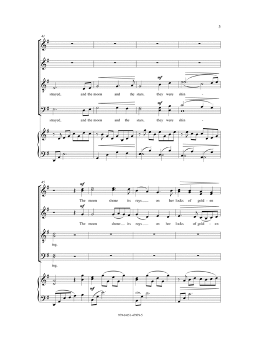 Red Is The Rose 4-Part scores gallery preview page 5