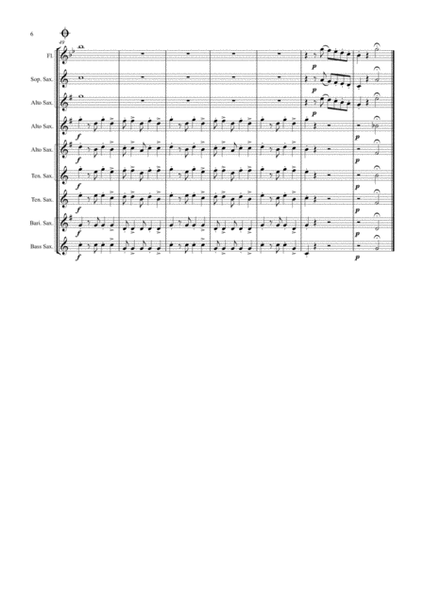 La Paloma - Spanish Habanera - Saxophone Quintet image number null