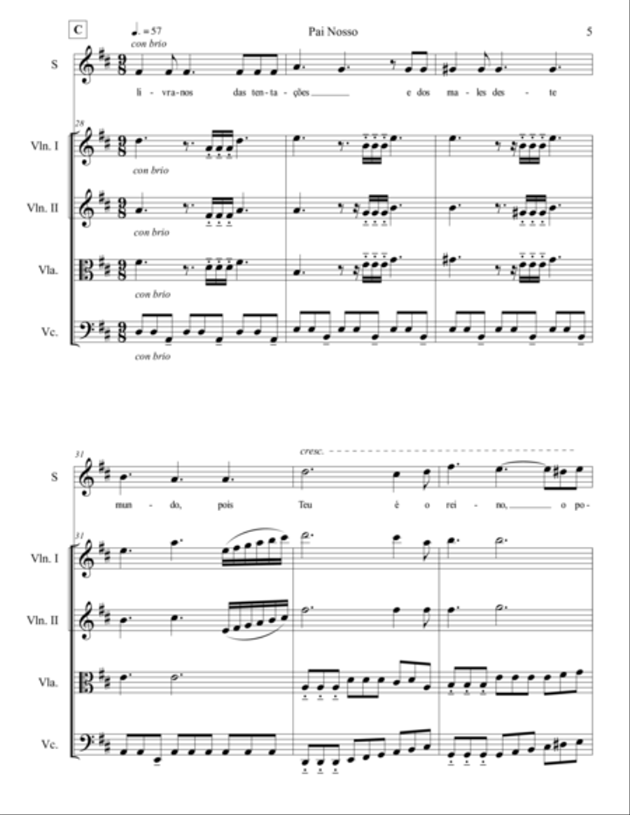Pai Nosso Chamber Orchestra scores gallery preview page 6