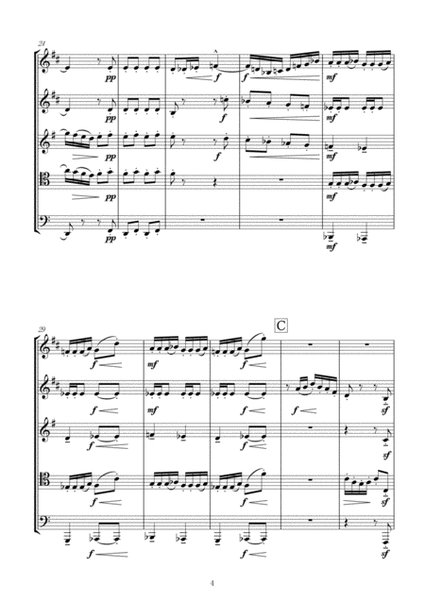Debussy: "Minstrels" from Preludes Book I No.12 for Brass Quintet (2 Trumpets, Horn, Trombone, Tuba) image number null