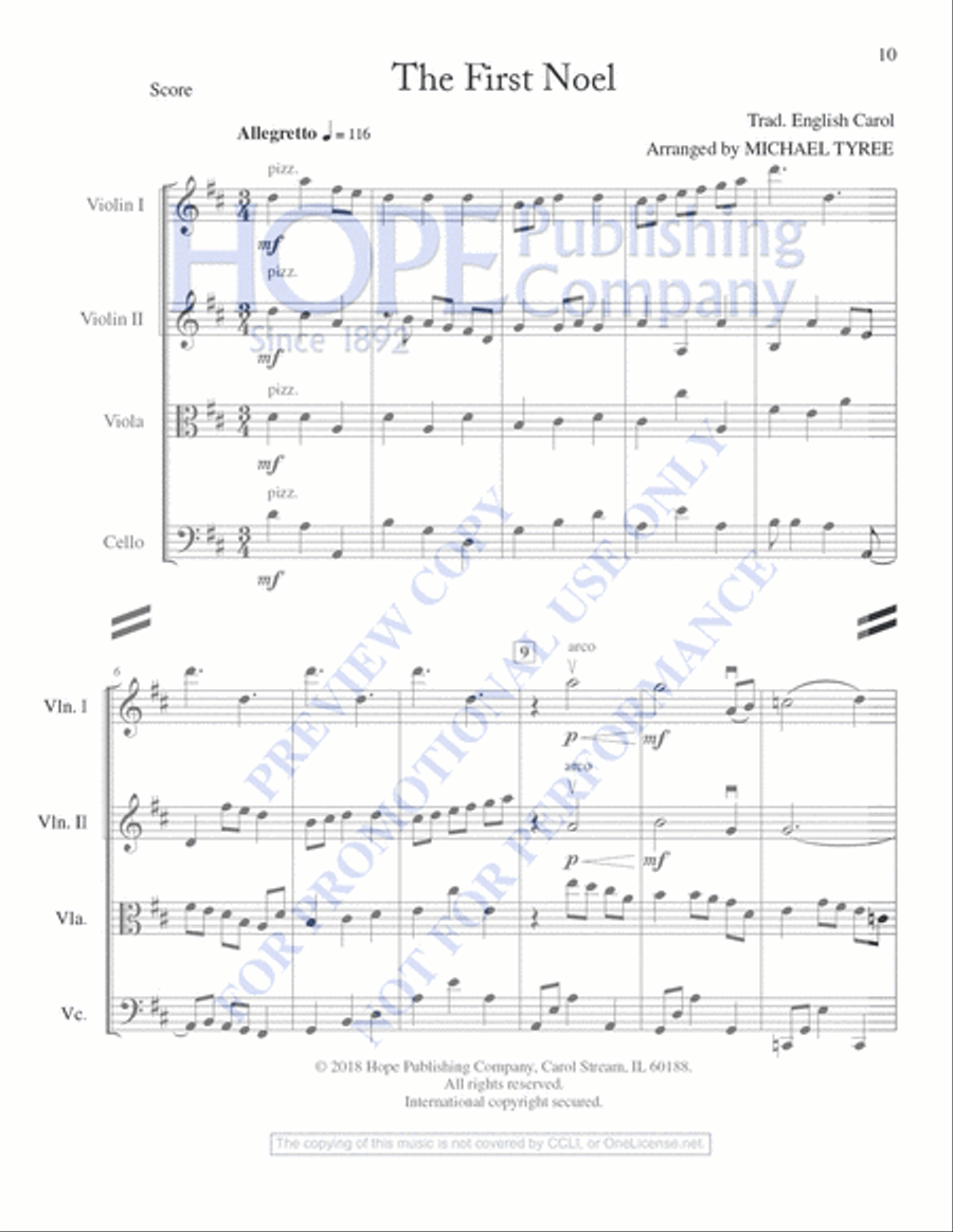 A String Quartet Christmas String Quartet scores gallery preview page 11