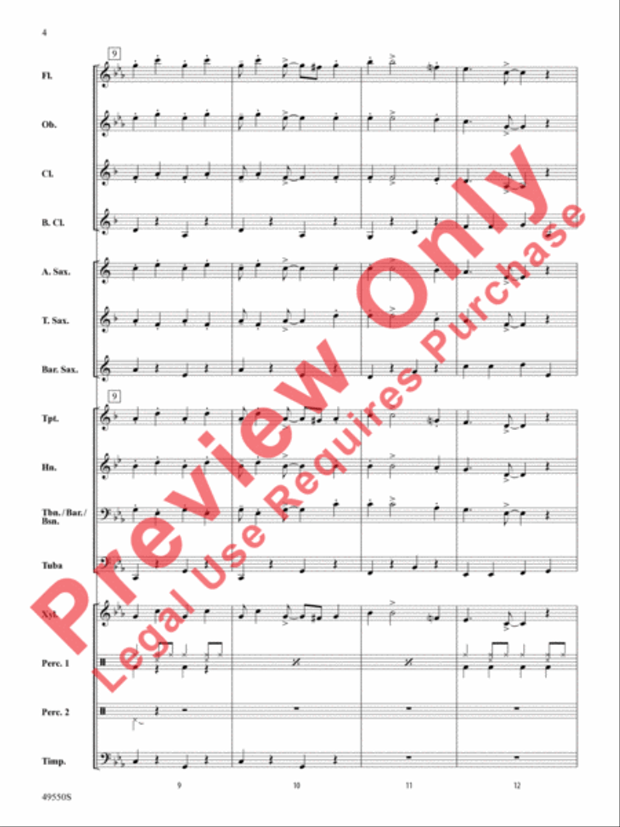 Cantina Band Concert Band scores gallery preview page 5