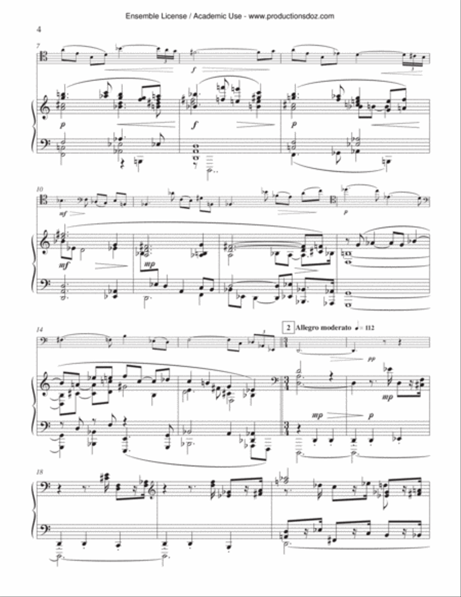Concerto for trombone op. 57 (pno red) Piano scores gallery preview page 4