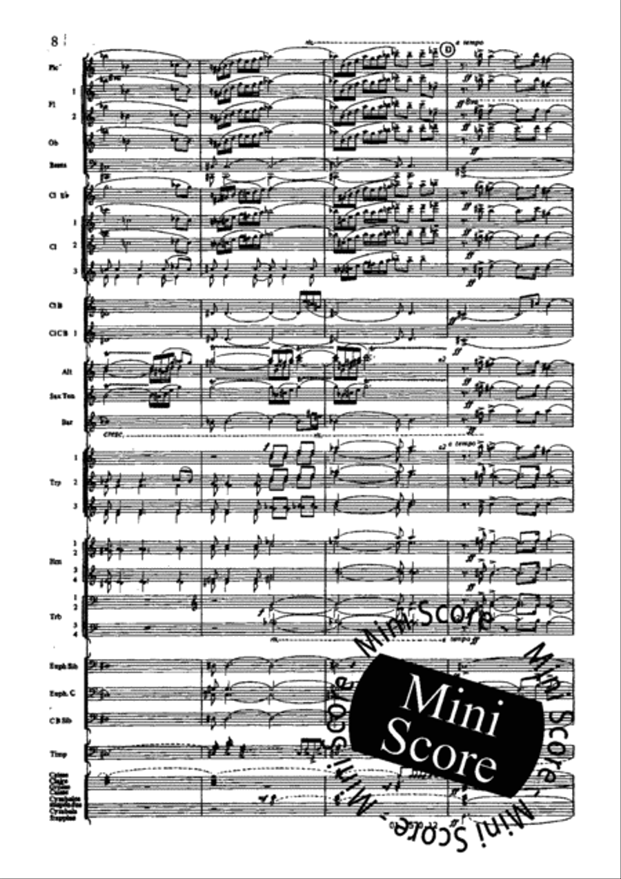 Poeme du Feu Concert Band scores gallery preview page 14