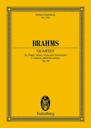 Book cover for Piano Quartet in C Minor, Op. 60