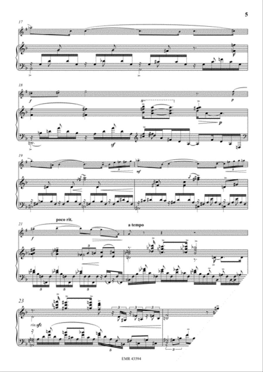 Praludium No. 1 Soprano Saxophone scores gallery preview page 5