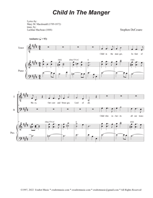 Child In The Manger (Duet for Tenor and Bass solo)