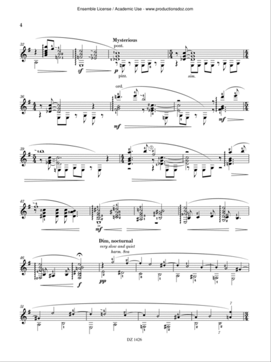Ex Tenebris Ex Tenebris Classical Guitar scores gallery preview page 4